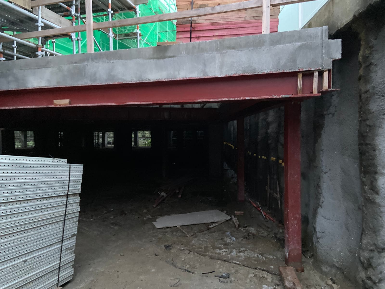 Structural steel fabrication detail