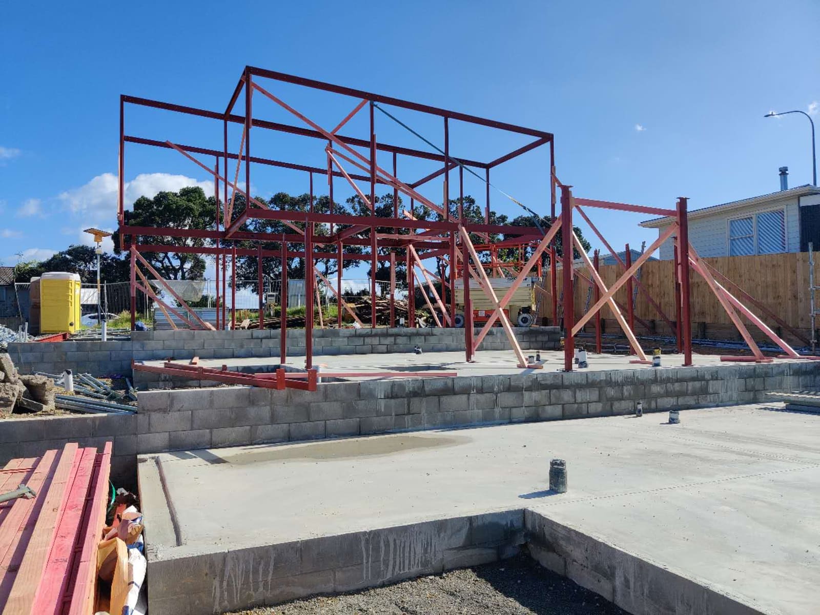 Structural steel fabrication project 13