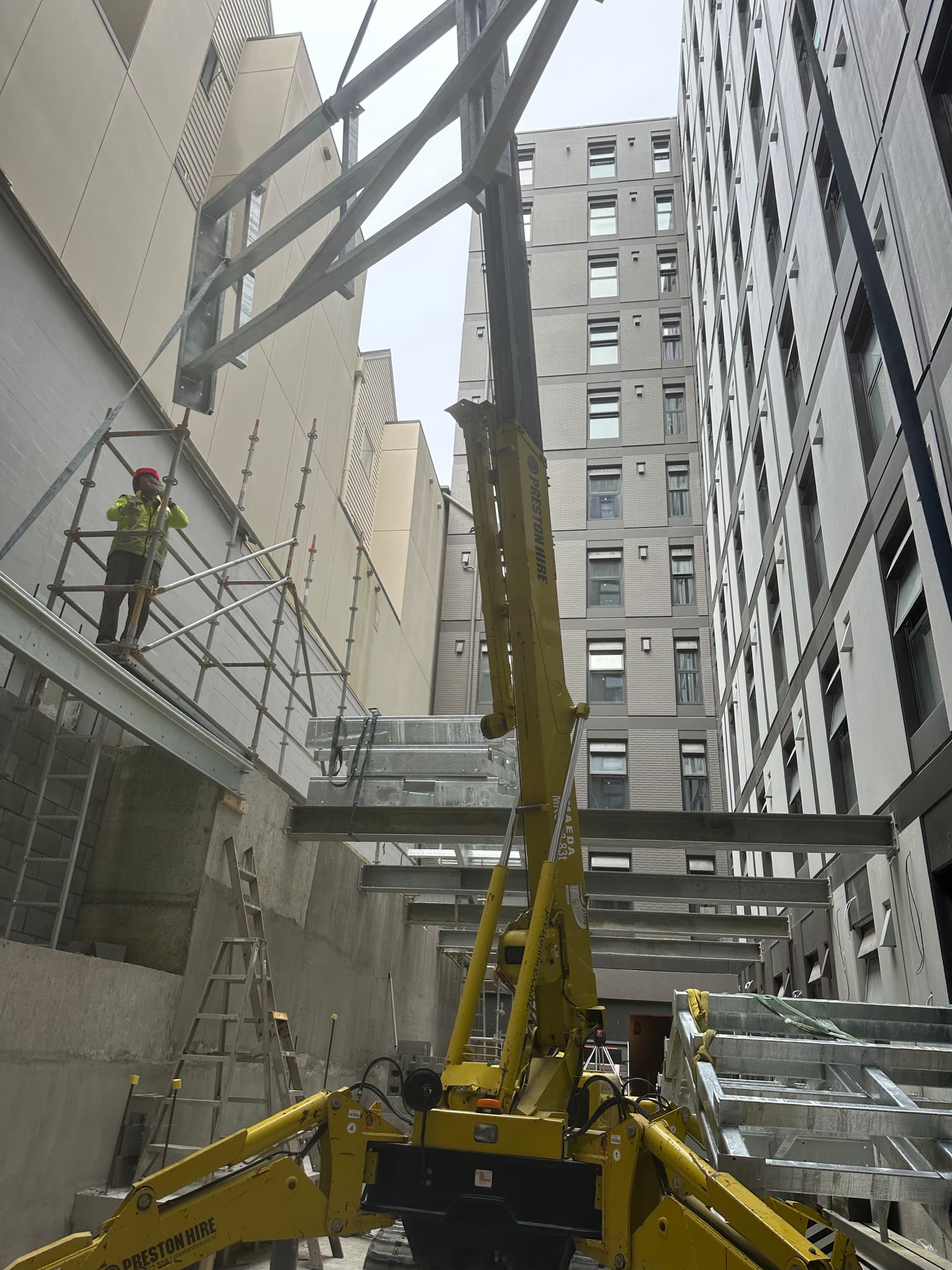 Structural steel fabrication project 14